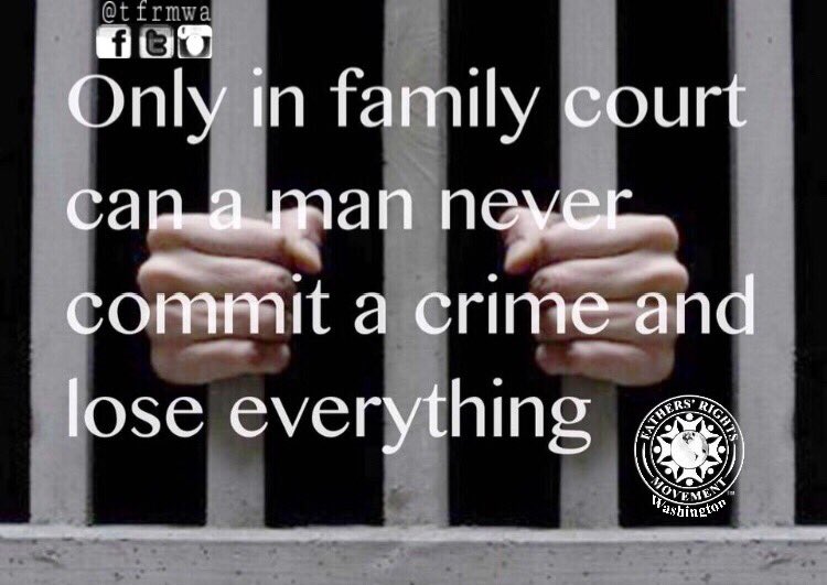 tfrmwa's tweet image. Fathers should not have to be fearful of a #familycourt since its SUPPOSED to be about protecting our parental rights. Yet, here we are in 2019 where #fathers are treated like ATMs &amp;amp; not a equal caregivers for our children. #fathersmatter!
#tfrmWA #fathersrightsmovement #equality