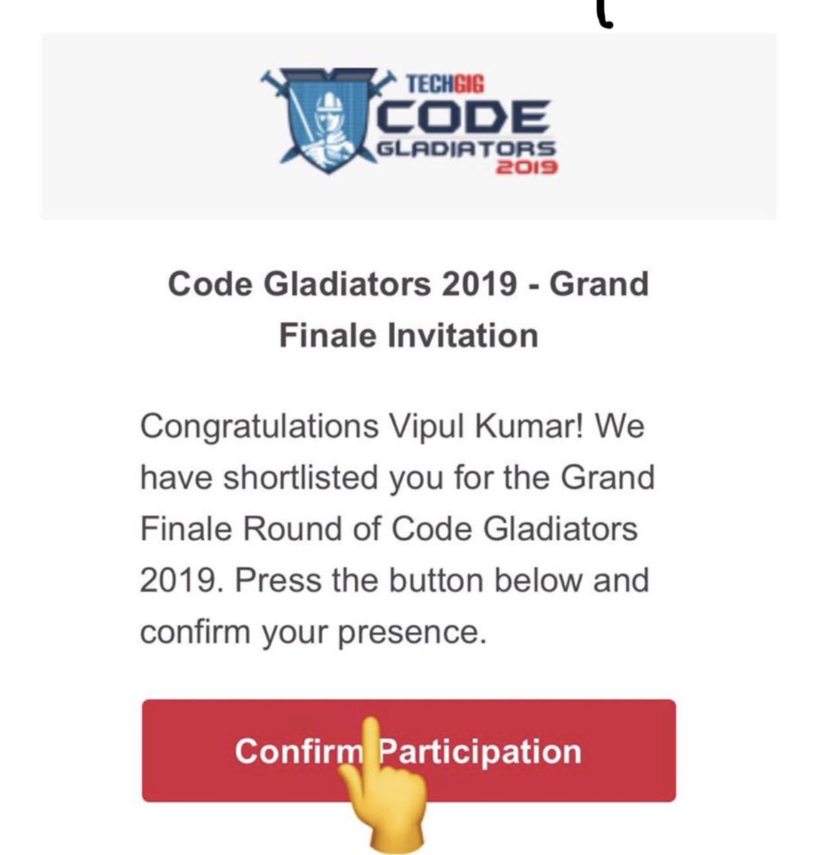 vipulalot's tweet image. Count down begins for the finale 🤠 techgig.com/codegladiators… #TechGigCodeGladiators #techgig #techgigdotcom