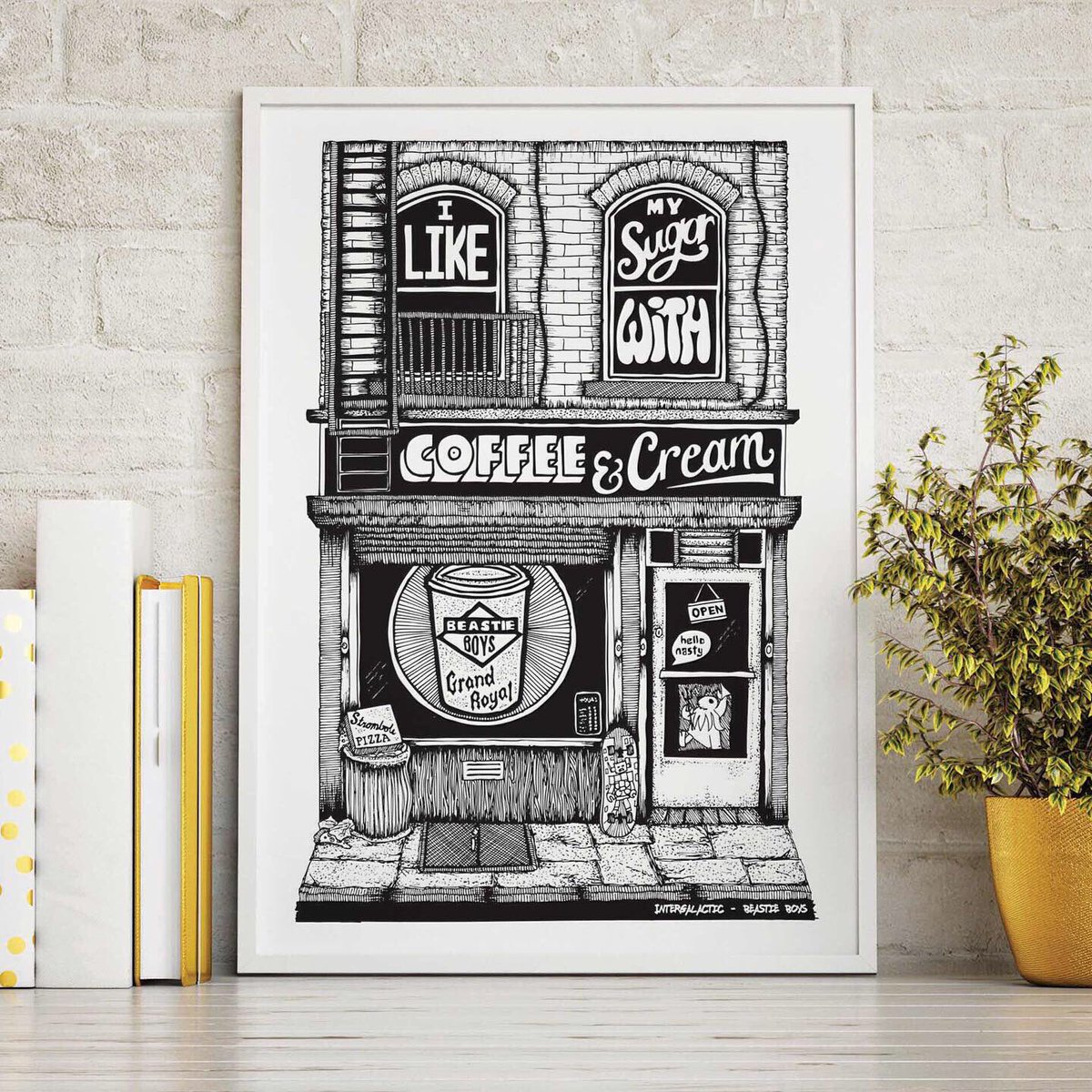 lisalostplots's tweet photo. I like my sugar with coffee and cream 🎤🎧 All Beastie Boys prints now available in my Etsy shop. #beastieboys #intergalactic #checkyourhead #hellonasty #illcommunication #licensedtoill #fightforyouright #rap #hiphop #paulsboutique #ink #art #illustration #ad #etsy #etsyuk https://t.co/b7qt30tKTT