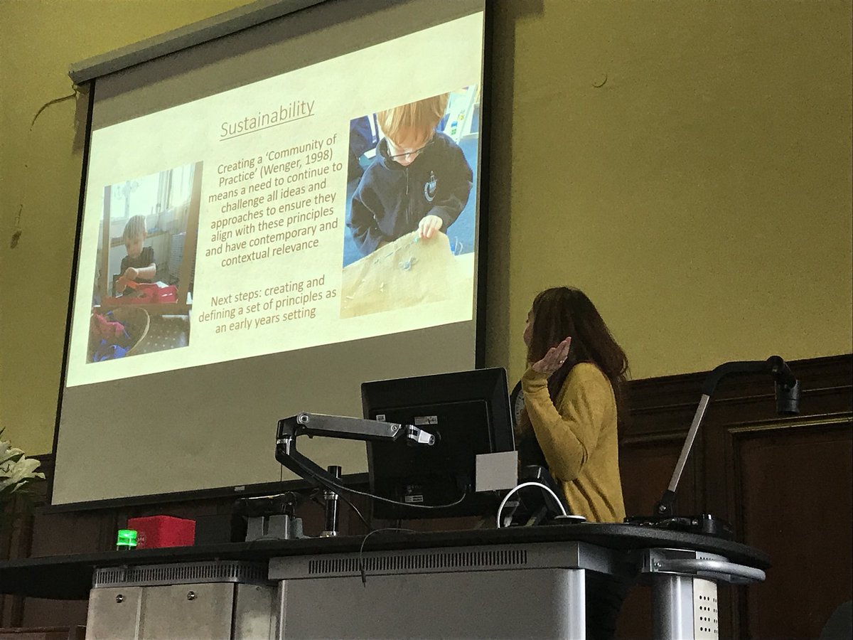 LynnMcNair's tweet photo. City of Edinburgh council must be very proud today after listening to the excellent presentations from Jenny Pow (South Morningside) and Simon Bateson( @CowgateUnder5s )  at the #Froebel presentation evening @ Moray House School of Education. https://t.co/frfRwL1eyV