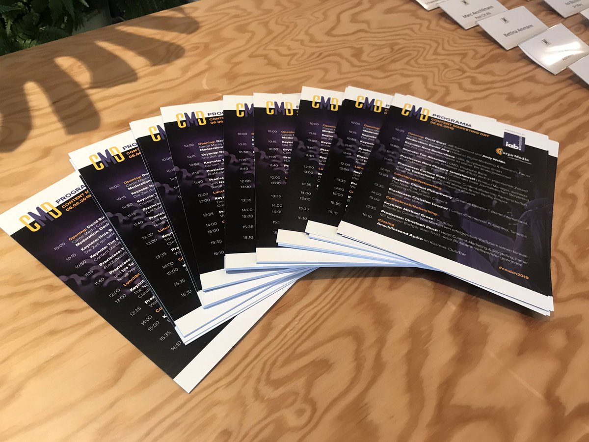 CMD_CH's tweet photo. Getting ready! In knapp 20 Minuten öffnen die Türen für die Besucher des Content Marketing Days 2019 im Kino Kosmos! https://t.co/xUD21wVco2
