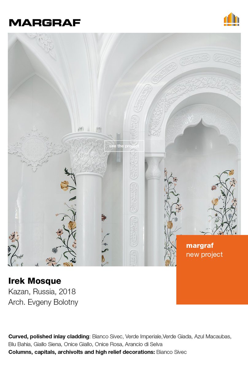 <a href="/margrafspa/">Margraf</a> won a new #designchallenge in #Russia : #IrekMosque in #Kazan
margraf.it/en/dt_portfoli…