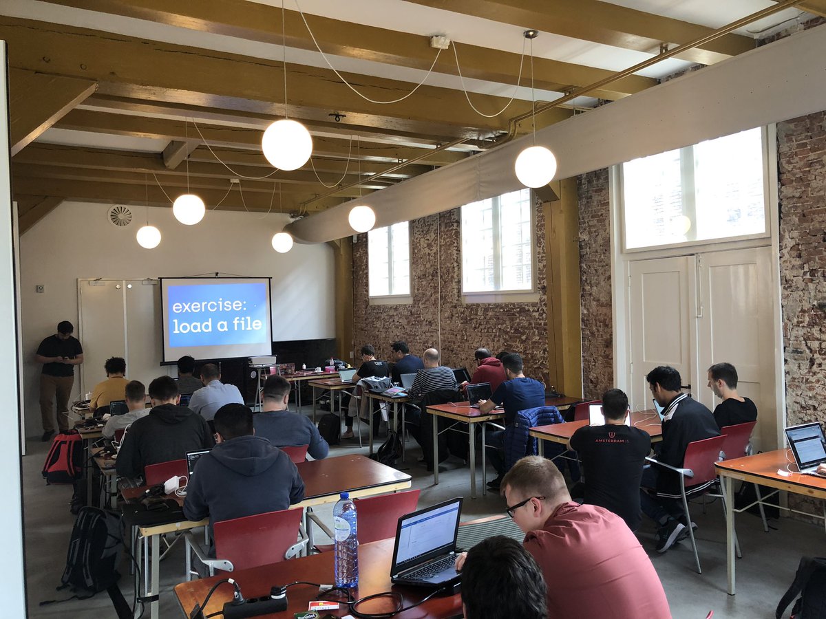 NearFormers <a href="/matteocollina/">Matteo Collina</a> and <a href="/davidmarkclem/">🍐</a> are at <a href="/amsterdamjs/">JSNation</a> teaching a full class about <a href="/nodejs/">Node.js</a> and <a href="/fastifyjs/">Fastify</a>!