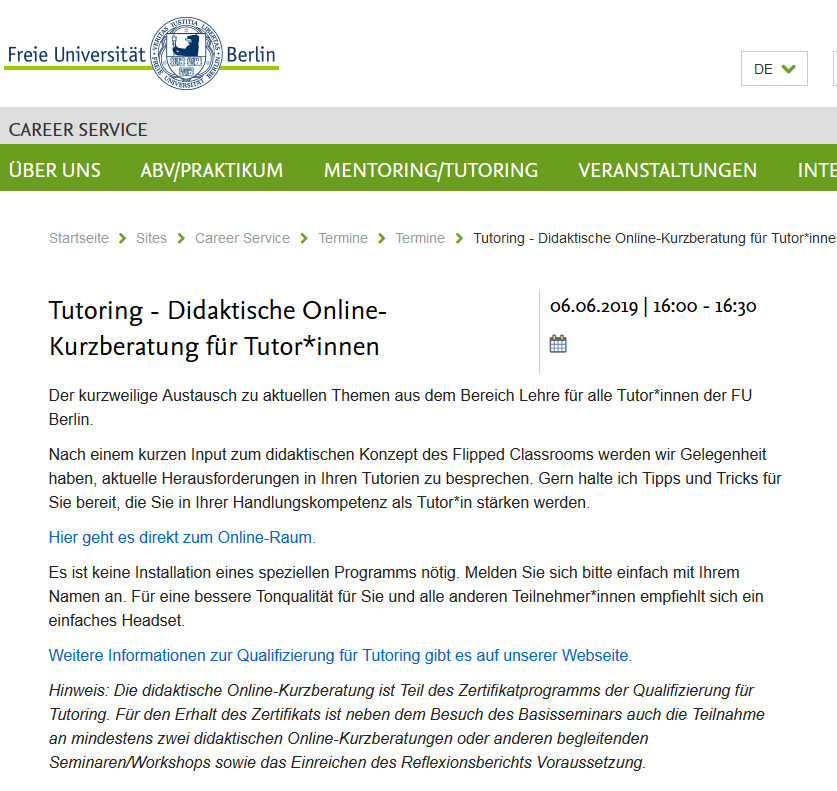 icmbeyond's tweet photo. Tag der #tutorienarbeit: FU Berlin bietet heute #Webinar „Wir flippen aus – Flipped Classroom kurz erklärt“ um 14:30 Uhr an. Neben dem didaktischen Konzept des #invertedclassroom wird es um spannende Fakten rund um die #Tutoren Sei dabei: https://t.co/H6RInWZSGt #adobeconnect https://t.co/78PaUtKCnM