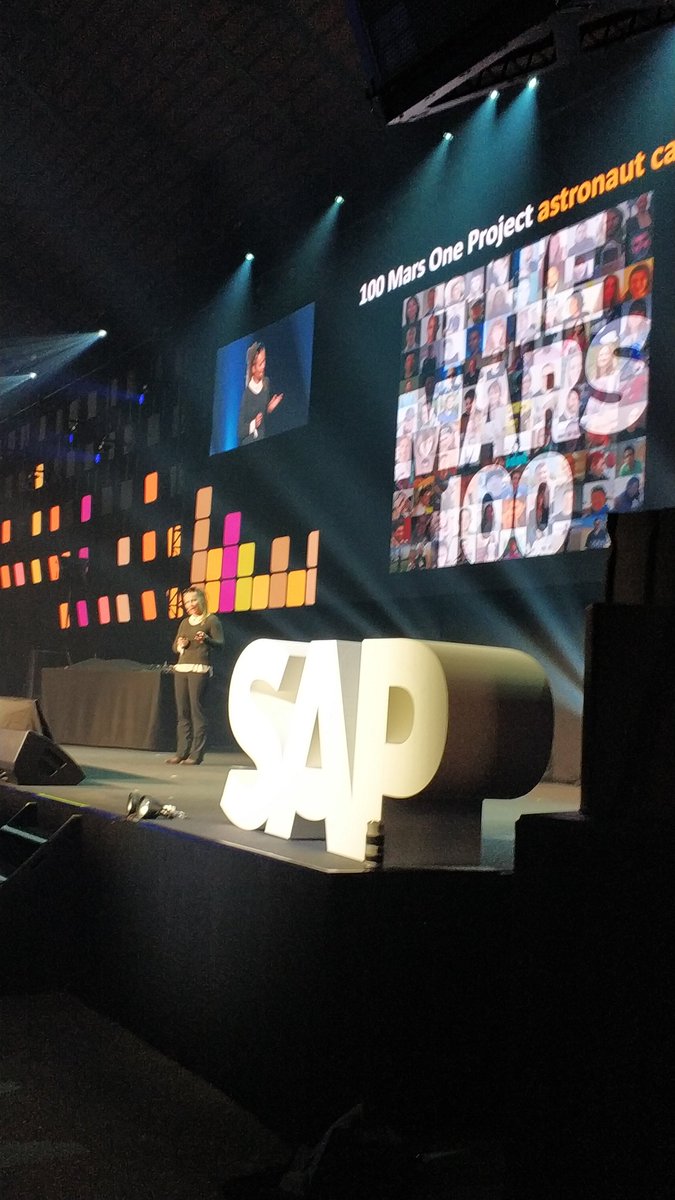 GEN13_'s tweet photo. Keynote by @adrianamarais on her trip to #Mars #sapfestival https://t.co/x1is4278lt