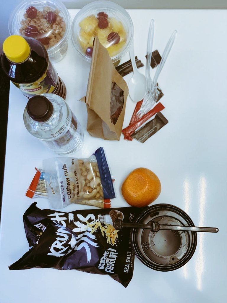 jacarandafm's tweet photo. Some fuel to keep our contestants energised for a full day of binge-watching series and movies in the @CellC #MediaPlayLounge at Jacaranda FM. Tune in to hear how they're doing. Don't forget to interact with our hashtag for your chance to WIN 5K! #MediaPlayJaca https://t.co/aIo91NjAdv