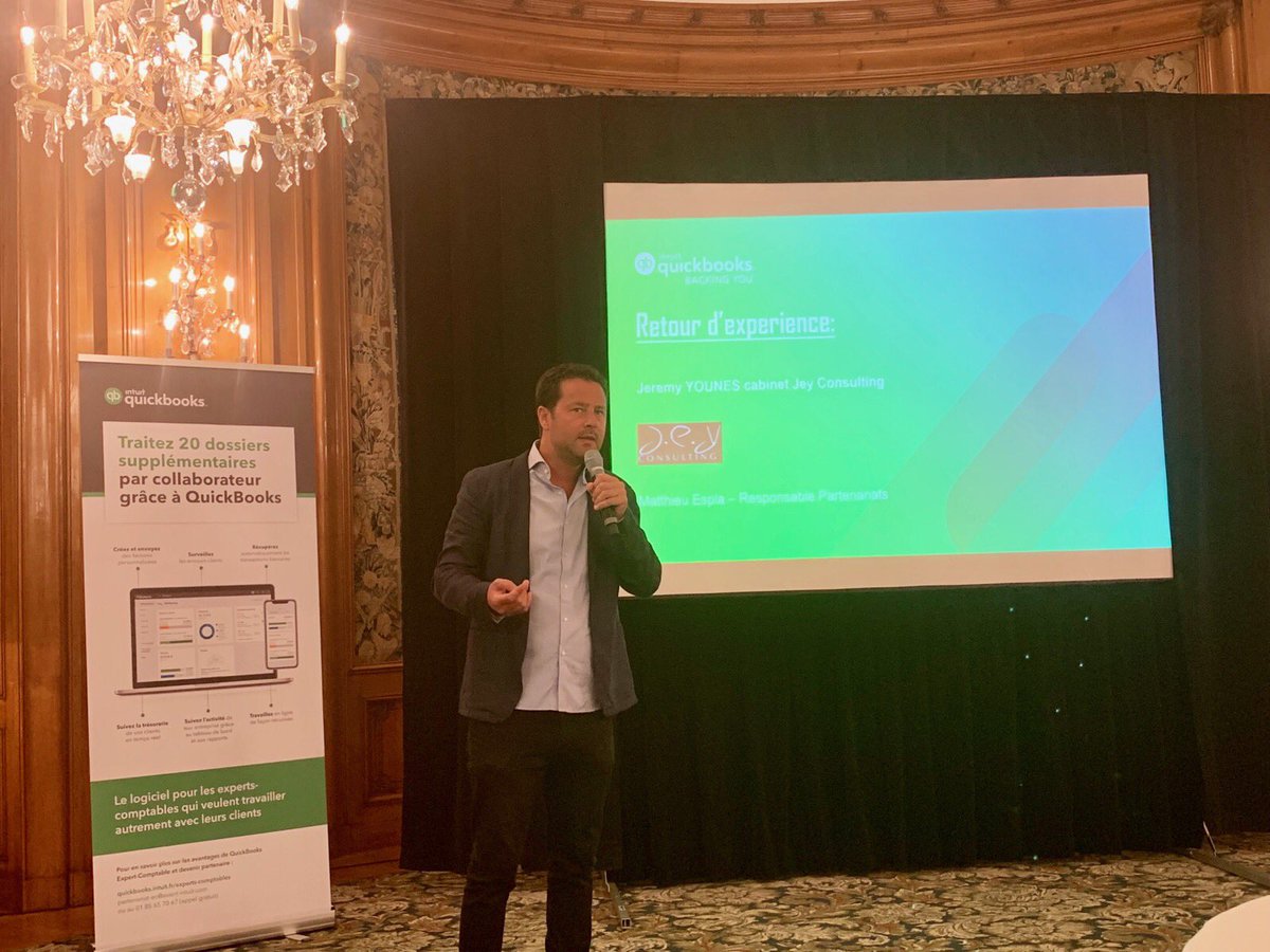 ZTOUENTI's tweet photo. #QuickbooksDay 
Jeremy Younes, Jey Consulting partage son expérience #Quickbooks, 
#Cabinetdigital https://t.co/4HfKSpMGVZ