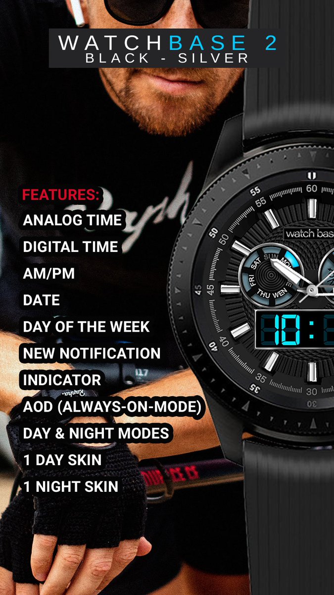 watchbase_faces's tweet photo. ๐ฅHot OFFER! ๐ฅ
โ WATCHBASE 2 (BLACK - SILVER)
๐Download link > https://t.co/bcJdabNd3n
๐ See how it works > https://t.co/fKzXp9vIYv
__
#smartwatch #watchfaces #galaxywatch #samsunggalaxy #์ค๋งํธ์์น #์ผ์ฑ #๊ฐค๋ญ์์์น #๊ฐค๋ญ์๊ธฐ์ด #์์นํ์ด์ค #GearS3 #samsunggear #watchbase https://t.co/sdMK1QtXh9