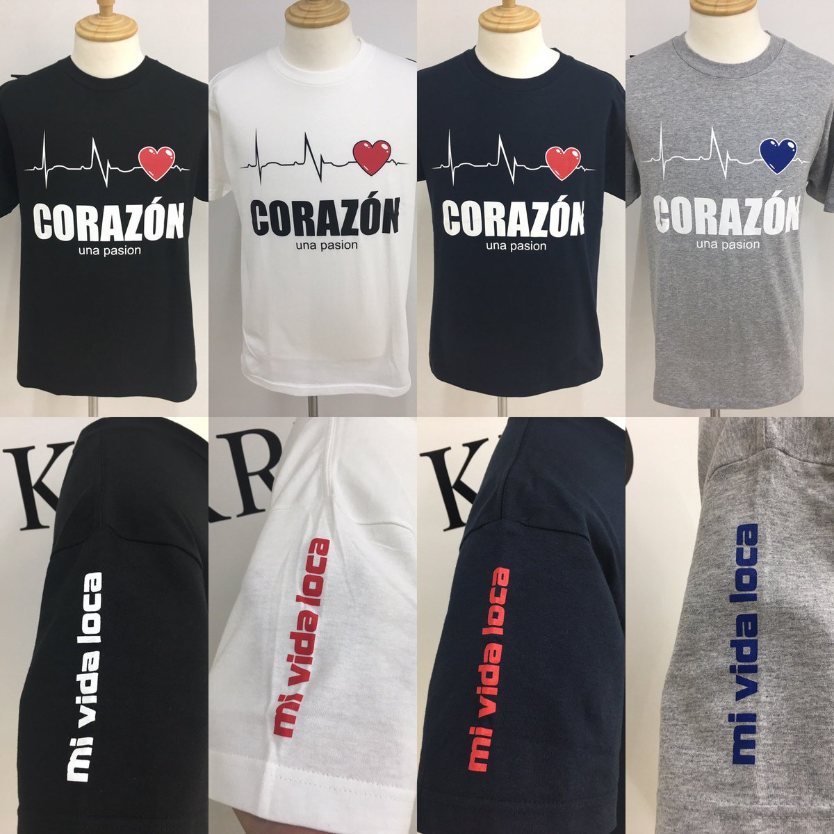 DEPORTES_SHOP's tweet photo. 【CORAZON】お陰さまで残り僅かなサイズもございます!
心電図のベーシックTシャツ好評発売中です。カラーはブラック、ホワイト、ネイビー、グレーの4色。サイズはS~XXLまで。3780円(税込)あなたは何色をチョイスしますか?#corazo #コラソン #basic #ベーシック #ハート https://t.co/VCUJIDeX1v