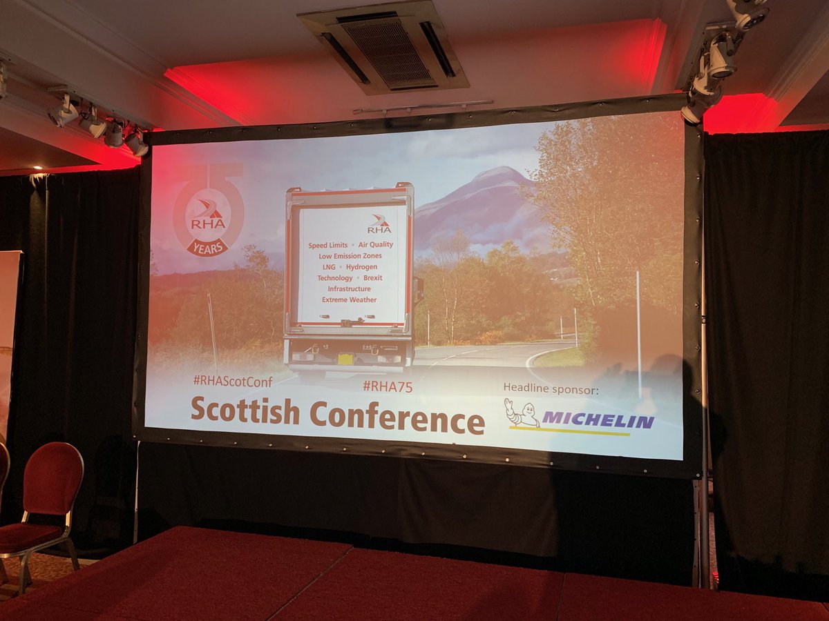All ready for <a href="/rhanews/">RHA</a> #RHAScotConf - all the logistics &amp; supply chain debate you will ever need here