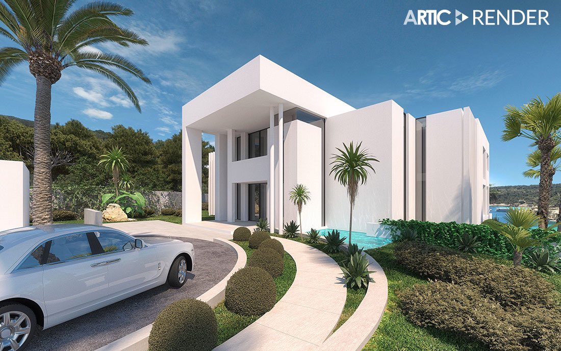 3d_artic's tweet photo. Render de una villa de lujo en El Toro, Mallorca. 
#arquitectura #3D #render #rendering https://t.co/bVUMTkrb1A