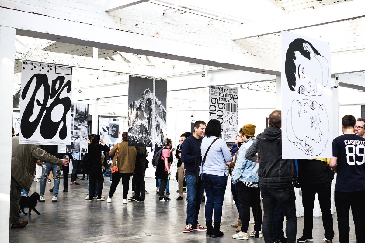 designfestbrum's tweet photo. Last night we celebrated the launch of #BDF2019 with our friends @wearephorm 🎉 Black and White consists of 50 graphic posters by international designers playing on the theme of truth. Take another look at the exhibition - currently on display at The Arches at @custardfactory 👌 https://t.co/SVe3TTgjcp