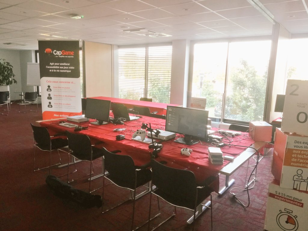 Capgame_France's tweet photo. Journée enchaînée rapidement à la suite de la seconde date du #handitour @SopraSteria_fr, mardi dernier, qui se tenait alors à Toulouse 😎 https://t.co/Zm06lwzuiR