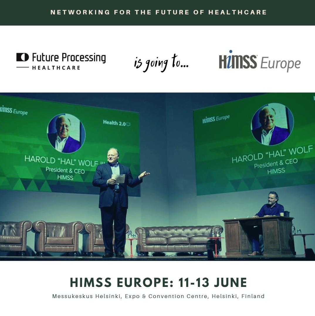 Szymon Janota, Healthcare Unit Manager in Future Processing is going to #HIMSSEurope19 #Health2Con. Meet him at #himss19 #health20 #himsseurope19 and have a chat about #digitalhealth #ehealth #healthcare #medicalimaging #AI.