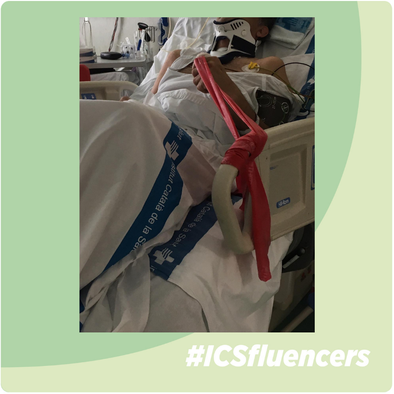 icscat's tweet photo. @esthermormarco @hgermanstrias @icurehab #ICSfluencers @esthermormarco: "Disposem de metges rehabilitadors que ens ajuden en aquesta tasca. Ens agradaria disposar d'altres dispositius q permeten fer rehabilitació tot i q el malalt estigui sedat i depenent de respirador!" #UCI & RehabTeam #S9EM #humanitzalaUCI @icurehab https://t.co/cVwC9aYnHi