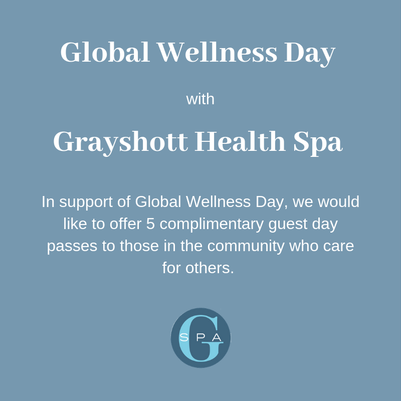 GrayshottSpa's tweet photo. In support of #globalwellnessday, nominate a caregiver in your life to receive a free spa day pass at Grayshott Health Spa - we have 5 to give away! All details here:  https://t.co/RUxBxAASzC

 #wellness #gwd2019 #gratitude @wellness_day https://t.co/X9oBHC0Ol6