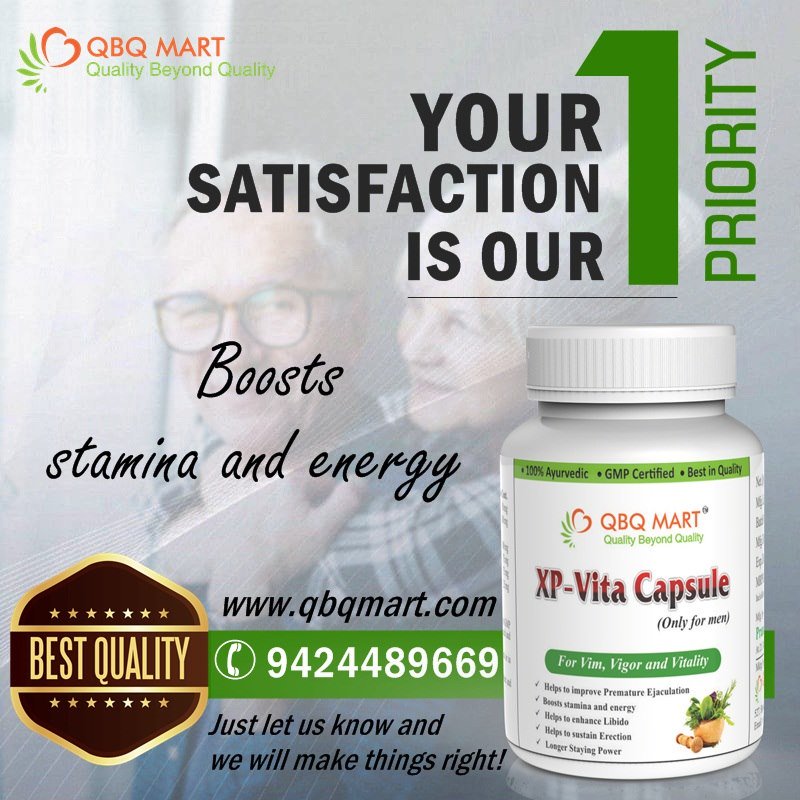 qbqmart's tweet photo. Boosts your stamina and energy
👍Enhances Vim, Vigor and Vitality
👍Enhances Libido
👍Sustains Erection
Your Satisfaction is our 1st Priority
Buy at - https://t.co/xiBQbreZij
Call- 9424489669
Mail - contact@qbqmart.com
#herbal_product #diet_chart #blood_sugar #ayurvedic_medicine https://t.co/8vqxfBrONi