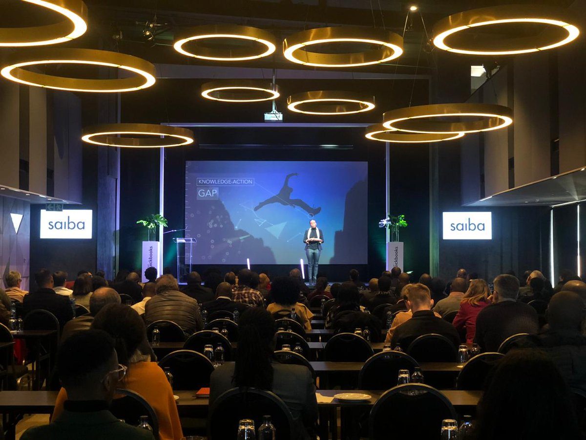 quickbookssa's tweet photo. Internationally renowned technology entrepreneur, @rapelangrabana takes the stage to discuss how to become a digital master through driving digital transformation in an organization. #BeyondTheTechnology #QBinSA #SAIBA https://t.co/RnFlb5QXfA