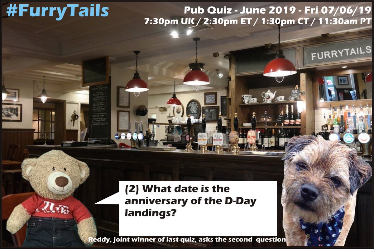 And please welcome our second joint winner of last month's quiz, Reddy <a href="/reddy1408/">Reddy Teddy</a> with his question … lest we nefur forget! #FurryTails