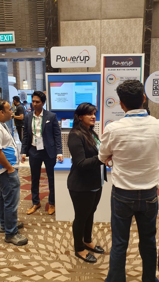 Powerupcloud's tweet photo. Powerupcloud Technologies at #GCSummit, Mumbai. Visit(booth no.8) us to understand how cloud-native technology can help your organization. Speak to our experts to get a Free AI Evaluation &amp; Migration assessment worth $5000.
Also, stand a chance to win some exciting goodies. https://t.co/dPo7A49B6I
