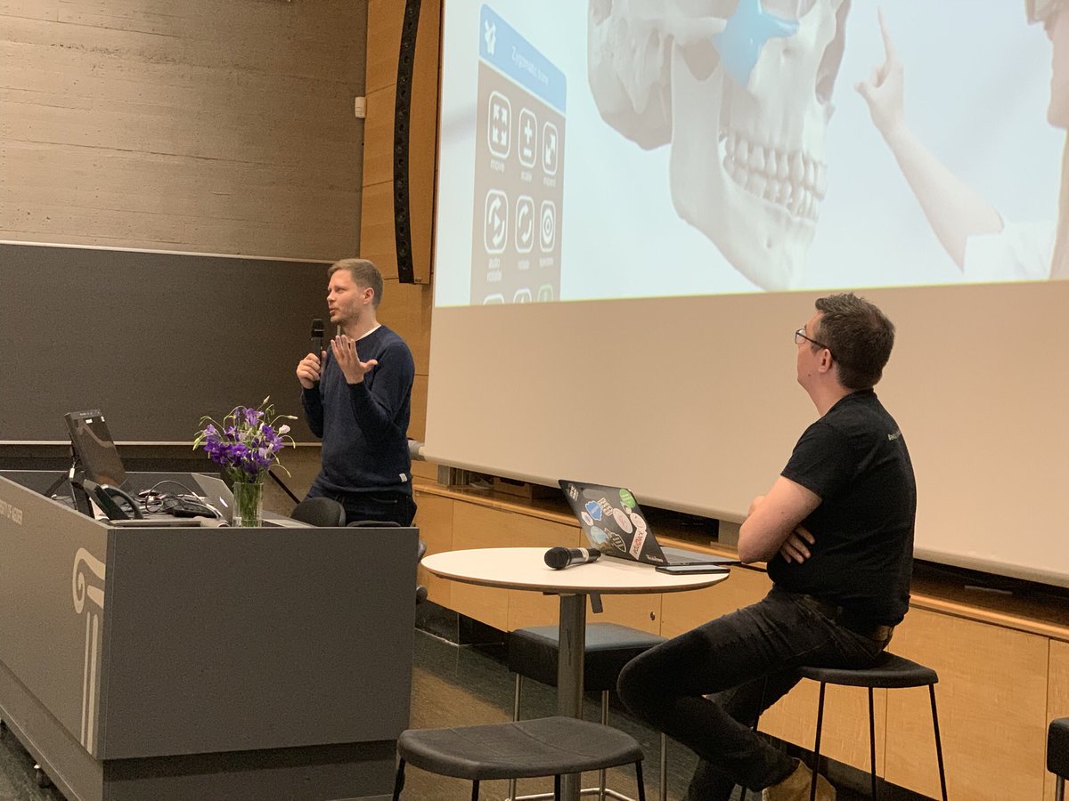 wlsevent's tweet photo. @wlsevent Märt Aro and Peter Fagerström at WOrld Learning Summit 2019; presenting the Leonardo Initiative https://t.co/cOszi4rn5Y