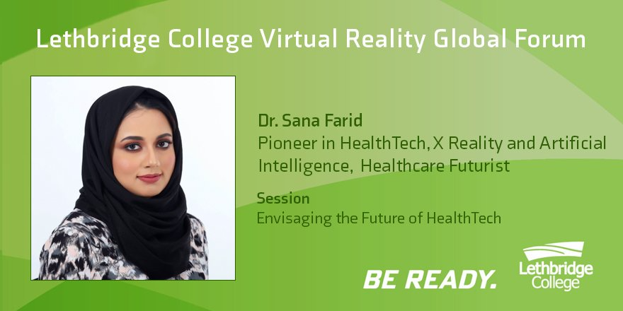 Extremely excited to to be speaking at @LethCollege #VR #Global #Forum Discover how #immersivetechnologies are and will continue to improve #healthcare
Register now: inventurescan.com/events/inventu… … 
#VirtualReality #XR #AR #AugmentedReality #healthcare #healthtech #Ai #XRHealthcare