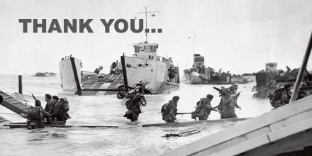 Very Thankful. #LestWeForget #DDay75