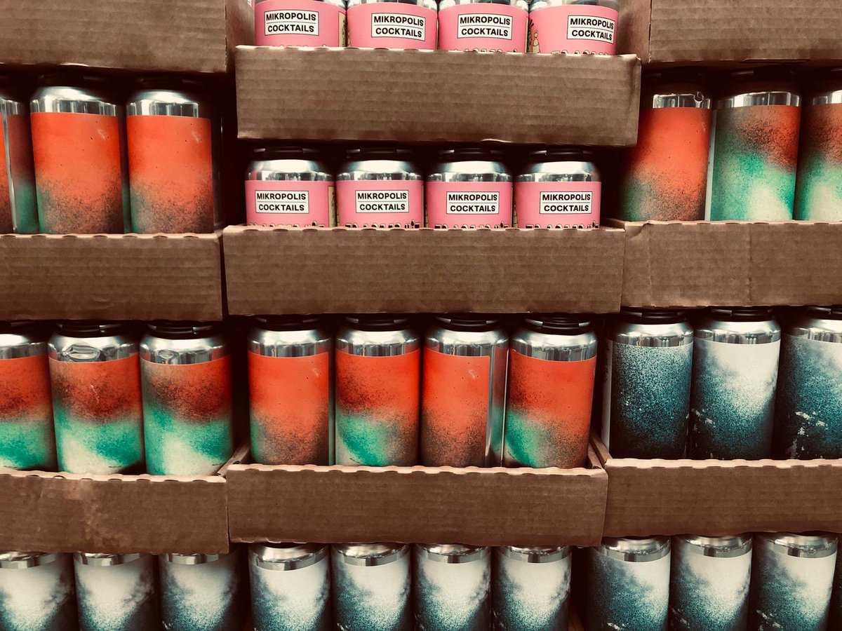 Super excited to have <a href="/BRUS_Cph/">BRUS</a> cans just arrive and Mikropolis <a href="/toolbeer/">To Øl</a> cocktails in cans