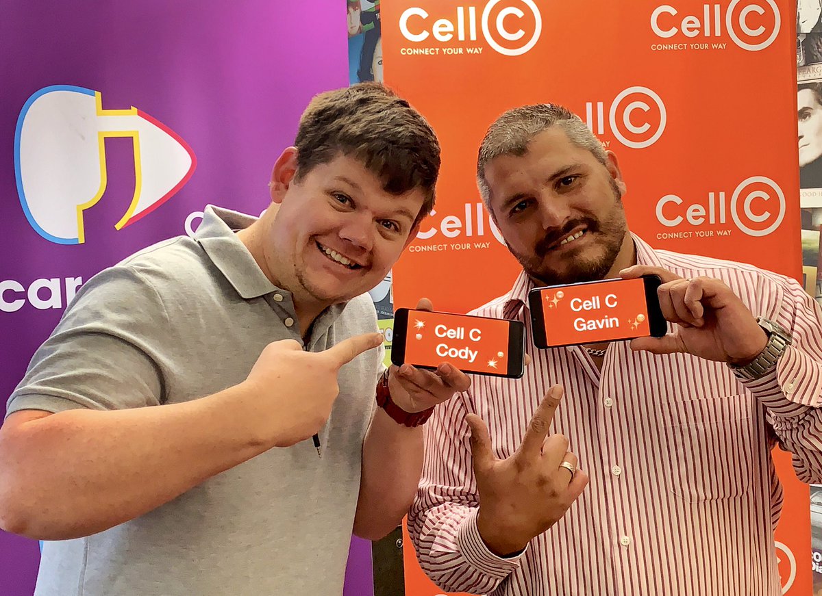 CellC's tweet image. WIN big one more! 😃
We’re giving away 2 x @SamsungMobileSA
A50 phones, 2 x 30GB Cell C data &amp;amp; 2 x R100 Cell C airtime (once-off) to 2 lucky winners.
 
Tell us if you’re #CellCCody or #CellCGavin . Use the hashtag #MediaPlayLounge. 
T&amp;amp;Cs apply: bit.ly/2VZCWqS