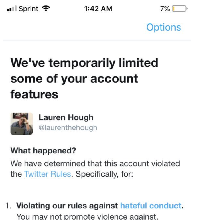 Thread By Cmclymer Y All Aren T Going To Believe This Laurenthehough Who You All Know And Love Has Been Suspended From Twitter For Calling Someone A Kar