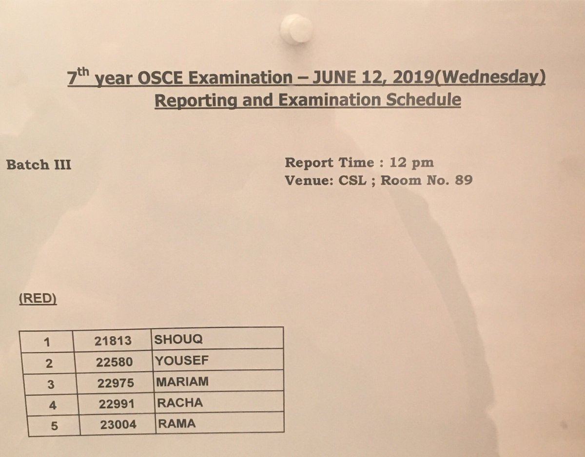 batch_2012's tweet image. Psych OSCE: