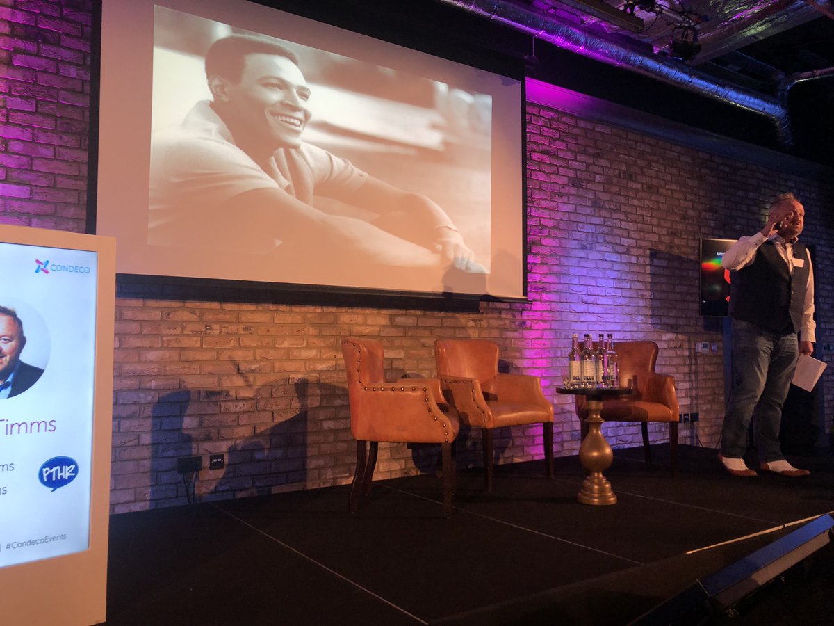 When you’re talking about Marvin Gaye first thing, the day is bound to be a good day.  Off to a great start! @PerryTimms @CondecoSoftware #CondecoEvents