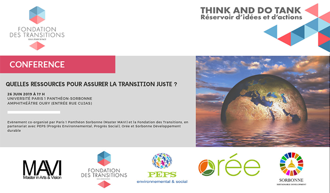 Conférence « Quelles ressources pour assurer la transition juste » ? Plusieurs experts viendront partager leur vision de ce sujet stratégique pour notre avenir collectif. Participation gratuite sur inscription : helloasso.com/associations/f…
Le 26.06 Université Paris 1. Venez nombreux