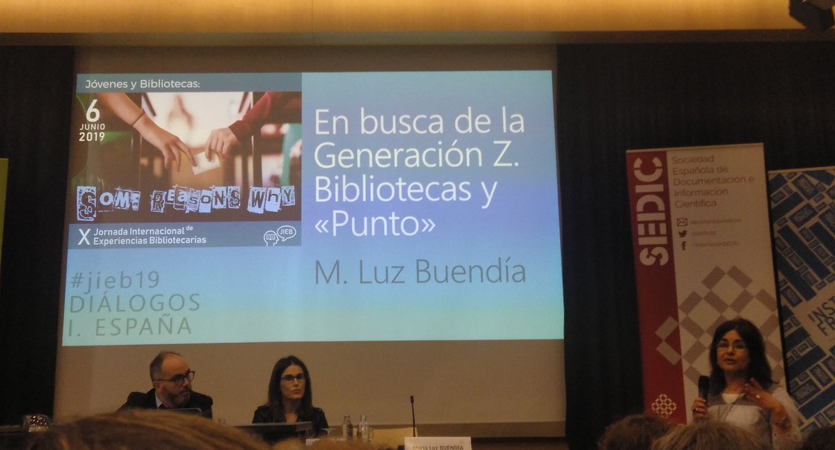 reromab's tweet photo. Continuamos en la X Jornada Internacional de Experiencias Bibliotecarias en @GIMadrid https://t.co/ntoY7e5KRz
