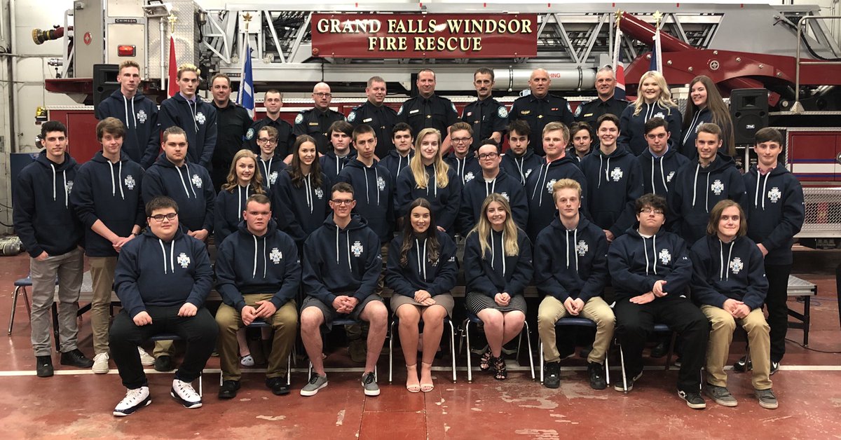FirechiefVince's tweet photo. Congratulations to our 2019 graduating class of this yearโs Youth Firefighter Training Program at #GFWFire. Our 15 week high school program has been ongoing for over 30 years. Dedicated volunteer firefighters educating youth in @towngfw Well done. #proudchief #GFWyftp #yftp https://t.co/MDibPx4bc3