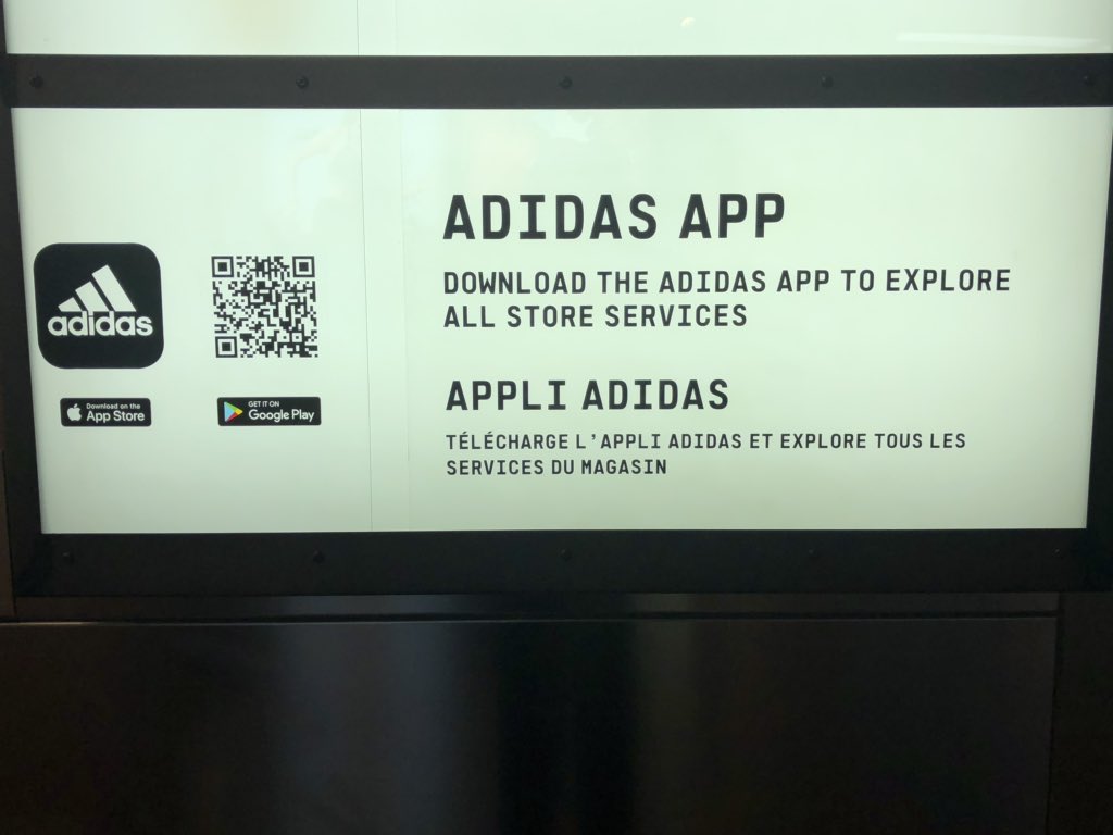Dans son dernier concept <a href="/adidasFR/">adidasfr</a> se recentre sur le produit, le sport, l’urbain et limite le recours au digital gadget en préférant renvoyer sur son appli 
#backtobasics #retail #sport #ParisRetailWeek @PRWOfficial <a href="/PRussoLive/">Patrick Russo</a>