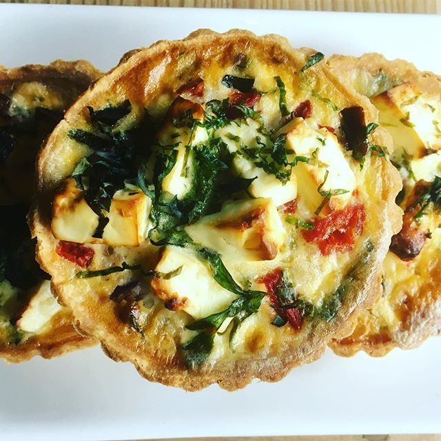 Replacing the fig &amp; goats cheese tart .....
Mediterranean veg with feta.  Fresh, summer food!
#worcester #food #cafe #savourytart #feta #lunch bit.ly/2Zacic0