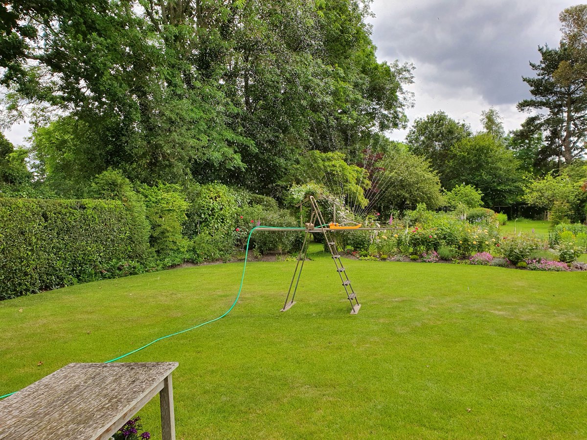 Lawntechuk's tweet image. Not what we meant by &apos; we need rain&apos; but this will certainly work! 😂
#lawncare #lawntech #gardening #weather #gardeningtips