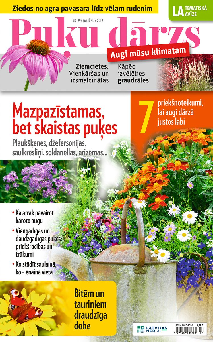 Katrs, kuram ir dārzs, grib priecāties par ziedošiem augiem no  agra pavasara līdz pat vēlam rudenim. Jaunā Tematiskā Avīze iepazīstina ar lielākoties viegli audzējamām puķēm, kas pakāpeniski zied visas sezonas garumā. veikals.la.lv