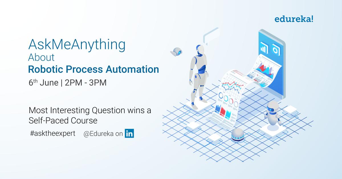 Wondering how Robotic Process Automation has made tedious manual work easier? Ask all your questions here &amp; our #expert will answer them all during our #AskMeAnything session bit.ly/2EWdE2r  on 6th June at 2-3 pm, exclusively on our LinkedIn profile.
#RPA #AMA.