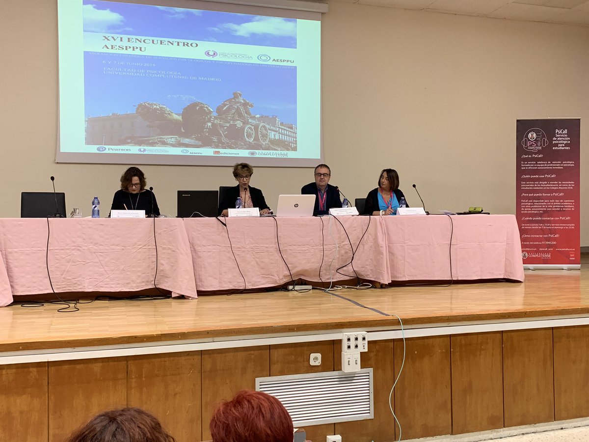 aesppu's tweet photo. Inauguración del XVI Encuentro AESPPU en la UCM https://t.co/ZQuMV9M8do @UCM_Psico https://t.co/3Lief1MZZZ