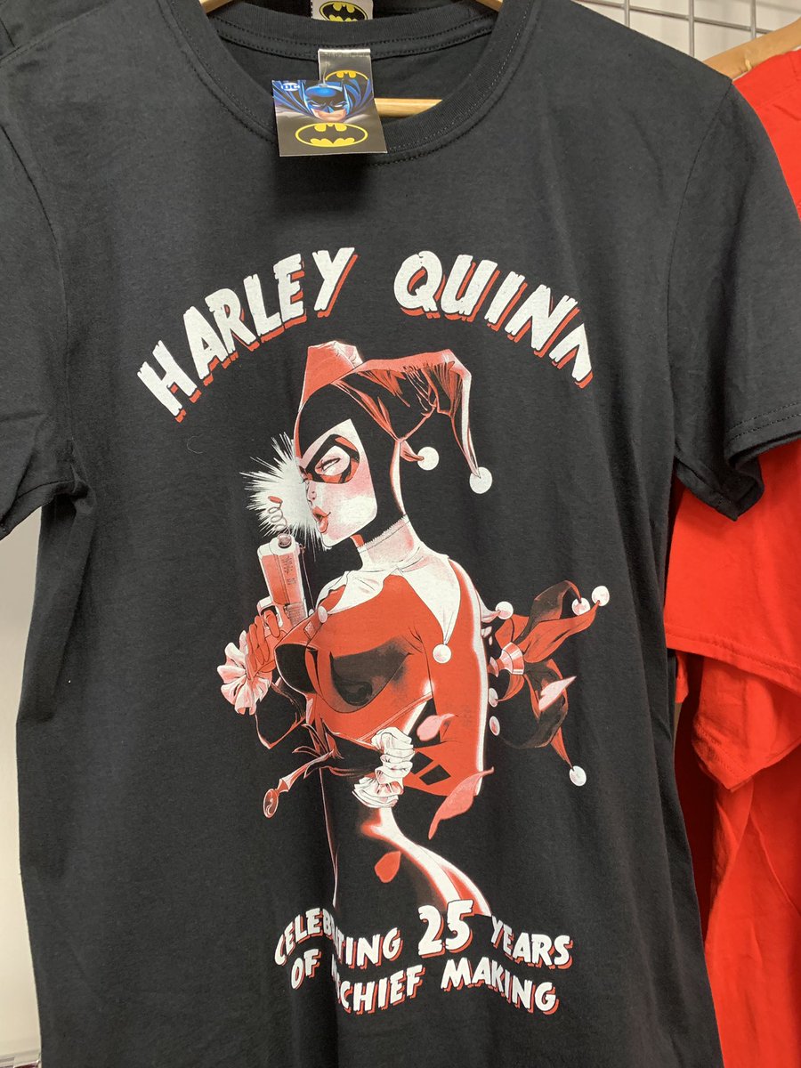 forthegeekend's tweet image. Hundreds of new tshirts in stock #DCUNIVERSE  #HarleyQuinn  #MarvelComics #comicbook #stocktonontees #teesside