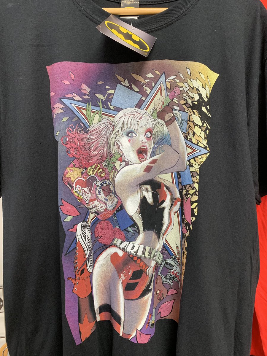 forthegeekend's tweet image. Hundreds of new tshirts in stock #DCUNIVERSE  #HarleyQuinn  #MarvelComics #comicbook #stocktonontees #teesside