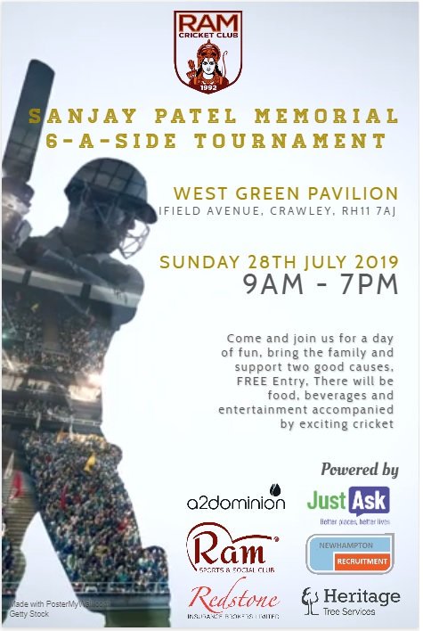 RamCricketClub's tweet image. @imVkohli as #TeamIndia are here in the UK, can you and a few other members make this fantastic charity event?