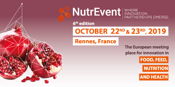 CCI_35's tweet photo. [Evènement agroalimentaire] La CCI Ille-et-Vilaine est partenaire de @NutrEvent à Rennes les 22 &amp; 23 octobre. Venez rencontrer plus de 600 participants provenant de plus de 25 pays. Grâce à notre partenariat, bénéficiez d’une réduction sur votre pass ! #NutrEvent #NutrEvent2019 https://t.co/Jfizmc8ARR