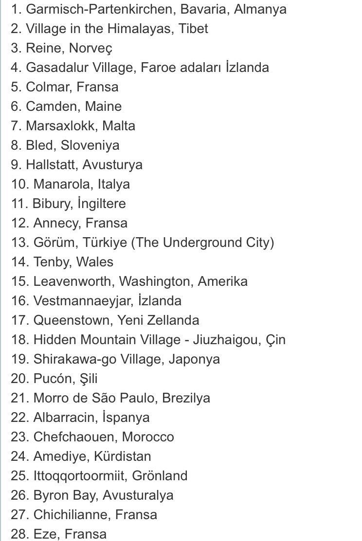 İKİ KÜRT İLÇESİ DÜNYA LİSTESİNDE
Amerikan Distractify sitesinin yaptığı araştırmada “Dünyada görülmesi gereken en güzel 30 kasaba” listesinde iki Kürt ilçesi olan Duhok’un Amediye ilçesi ile Silopi’ye bağlı Görüm ilçeleri yer alıyor.