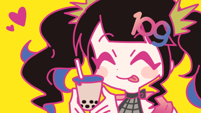 本日、109たん @SHIBUYA109NET が誕生しました!
タピってる109たん描きました～どうぞよろしくお願いしまーす?(絵担) 