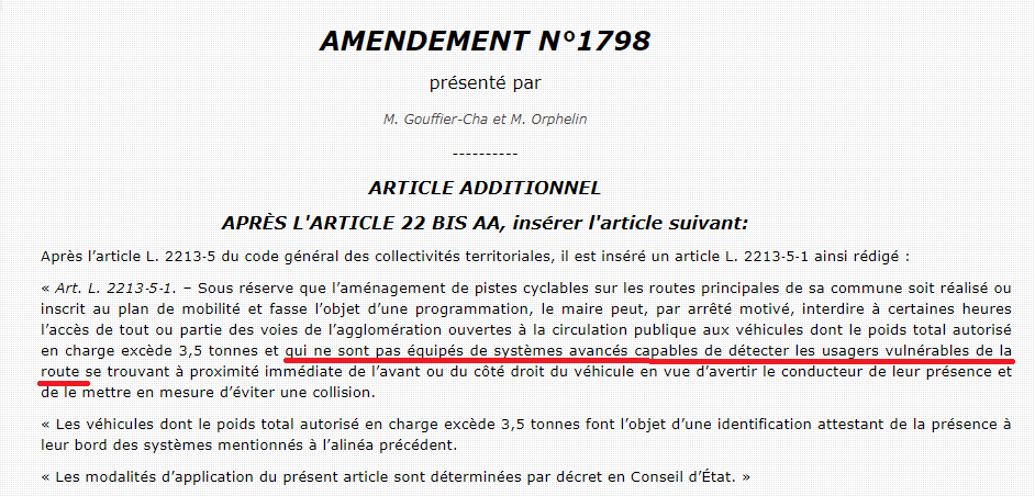 LOM_ProVelo's tweet photo. 1/5 AMENDEMENT N°1798 - VOTEZ POUR

Le décès d'Armelle Cizeron, collaboratrice d'une députée, le 19 avril dernier alors qu'elle se rendait au travail à l'assemblée nationale à vélo a profondément ému l'hémicycle. https://t.co/F87wCC3mES