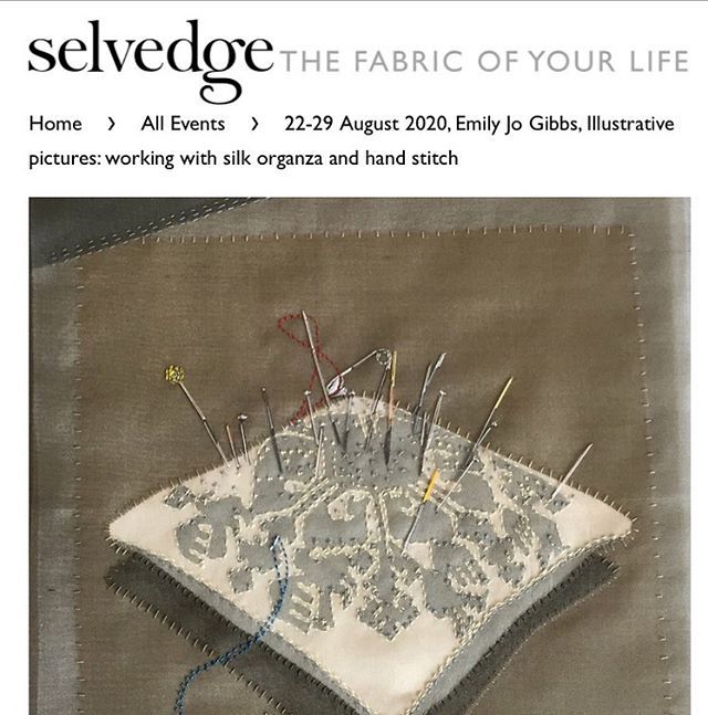 EmilyJoGibbs's tweet photo. I’m delighted to have been invited by @selvedgemagazine to teach at @chateaudumas in the South of France next summer -  so exciting! #teaching #handstitched #appliqué https://t.co/VeGQGhXixl