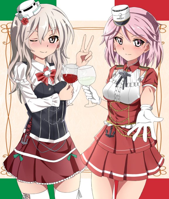 イタリア艦娘詰め合わせ。ポーラとガリバルディです。 